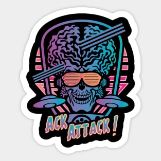 Ack Attack Sticker